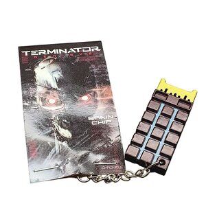 Terminator Genisys Brain Chip Keychain Retro Sci-Fi Memorabilia Collectible